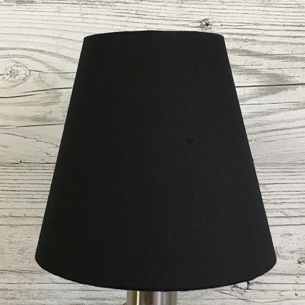 Candle Lamp Shade Black